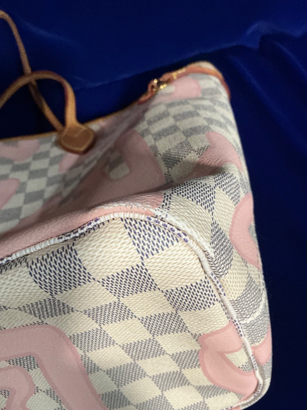✨Special edition Authentic Louis Vuitton Damier Azur Tahitienne Neverfull MM - Picture 7 of 16